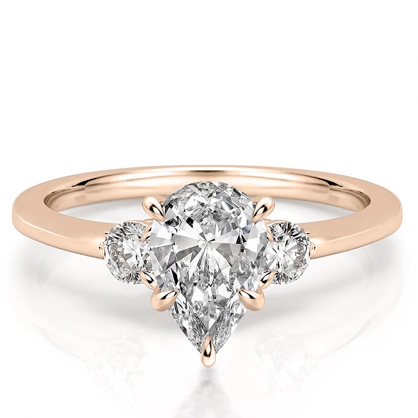 Everly Delicate Three Stone Engagement Ring