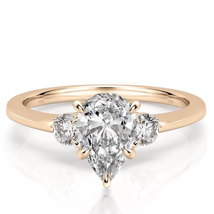 Everly Delicate Three Stone Engagement Ring