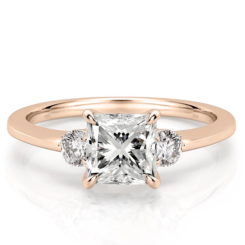 Everly Delicate Three Stone Engagement Ring
