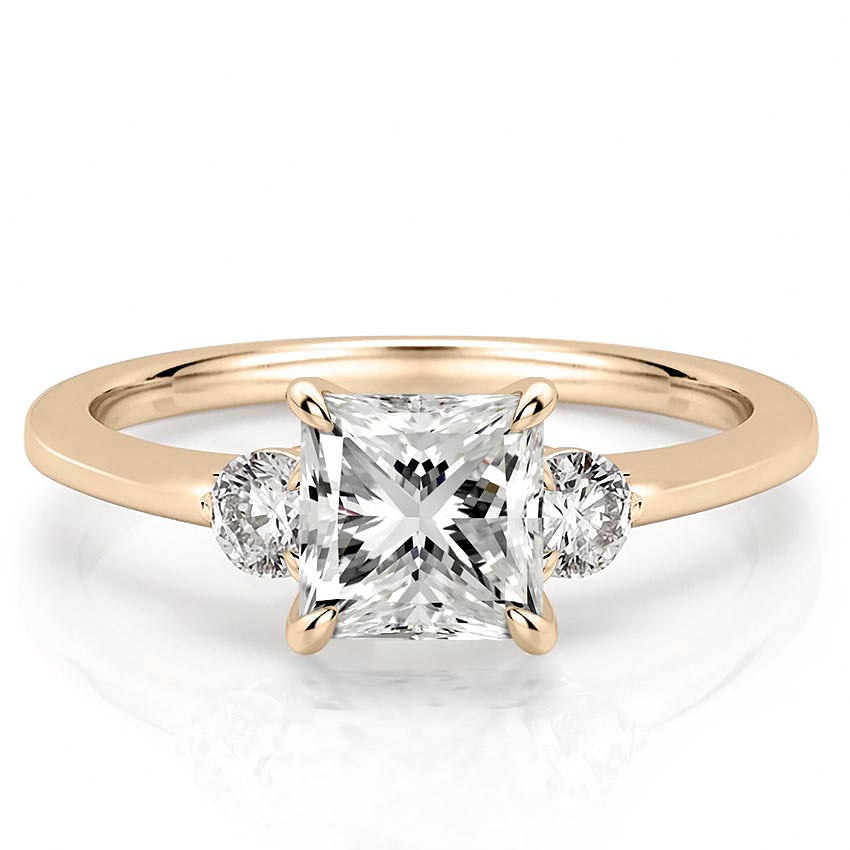 Everly Delicate Three Stone Engagement Ring