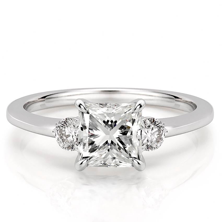 Everly Delicate Three Stone Engagement Ring