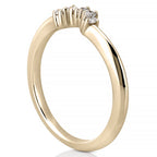 Crescent Band Curved Tiara Wedding Band