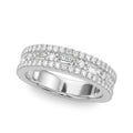 Monroe Band Triple Row Diamond Ring
