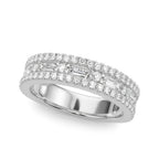 Monroe Band Triple Row Diamond Ring