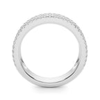 Monroe Band Triple Row Diamond Ring