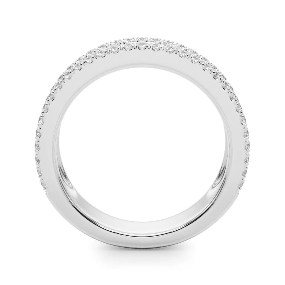Monroe Band Triple Row Diamond Ring