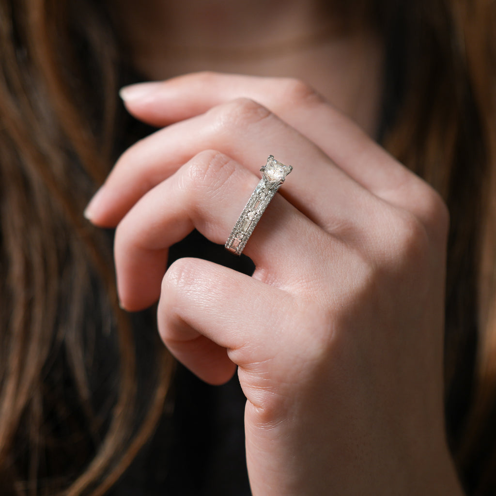 Monroe Triple Row Engagement Ring