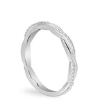 Twist Band Pavé Twist Diamond Wedding Band
