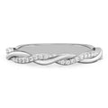 Twist Band Pavé Twist Diamond Wedding Band