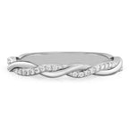 Twist Band Pavé Twist Diamond Wedding Band