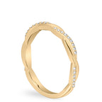 Twist Band Pavé Twist Diamond Wedding Band
