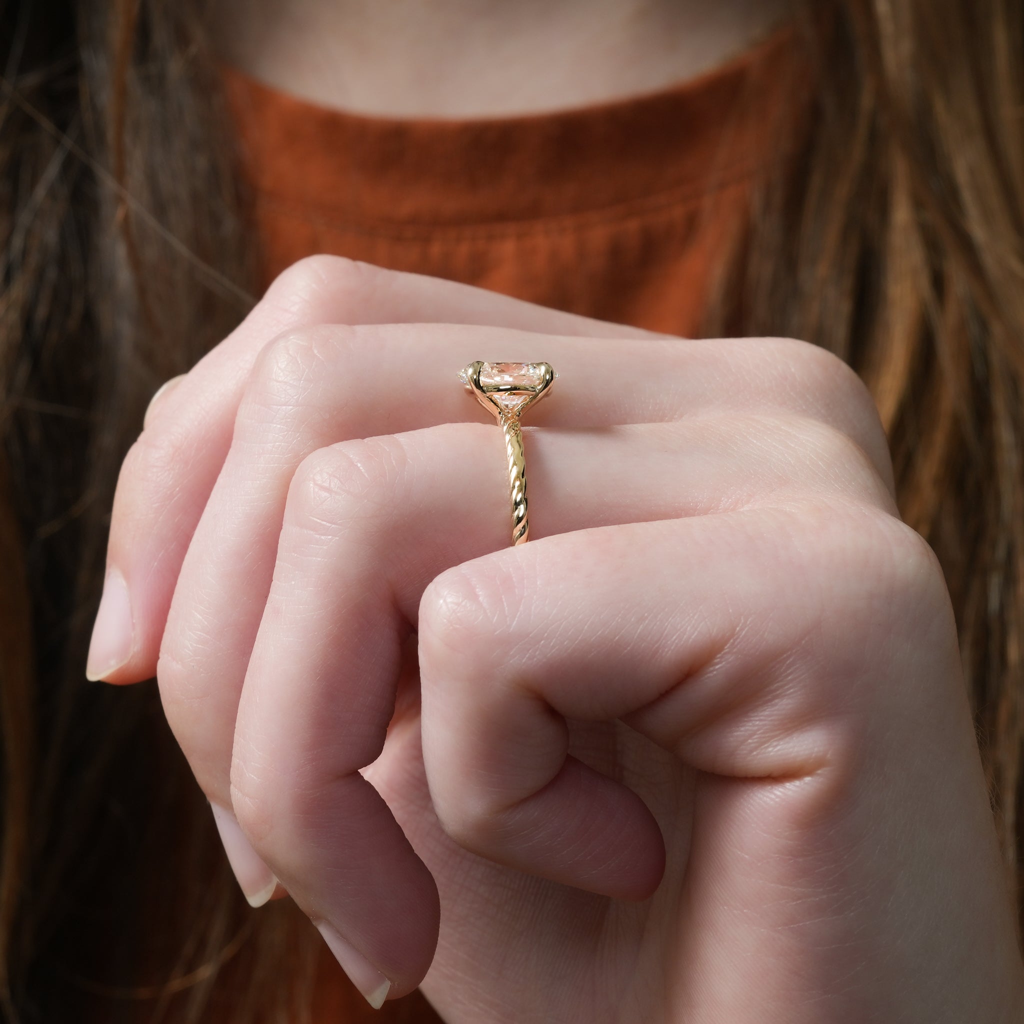 Ruth Twisted Rope Engagement Ring