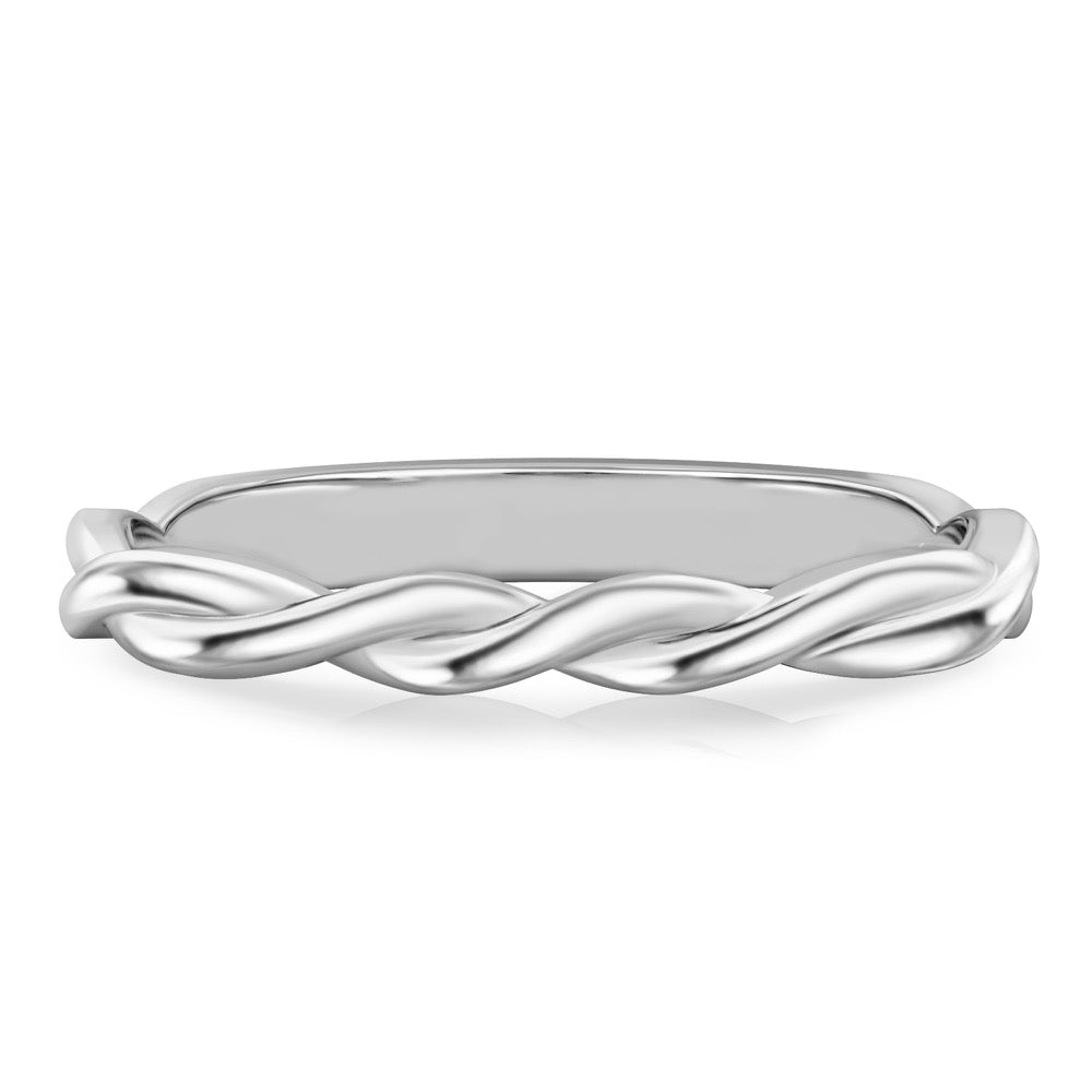 Kyra Band Twisted Wedding Band