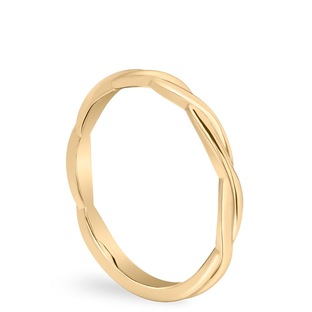 Kyra Band Twisted Wedding Band