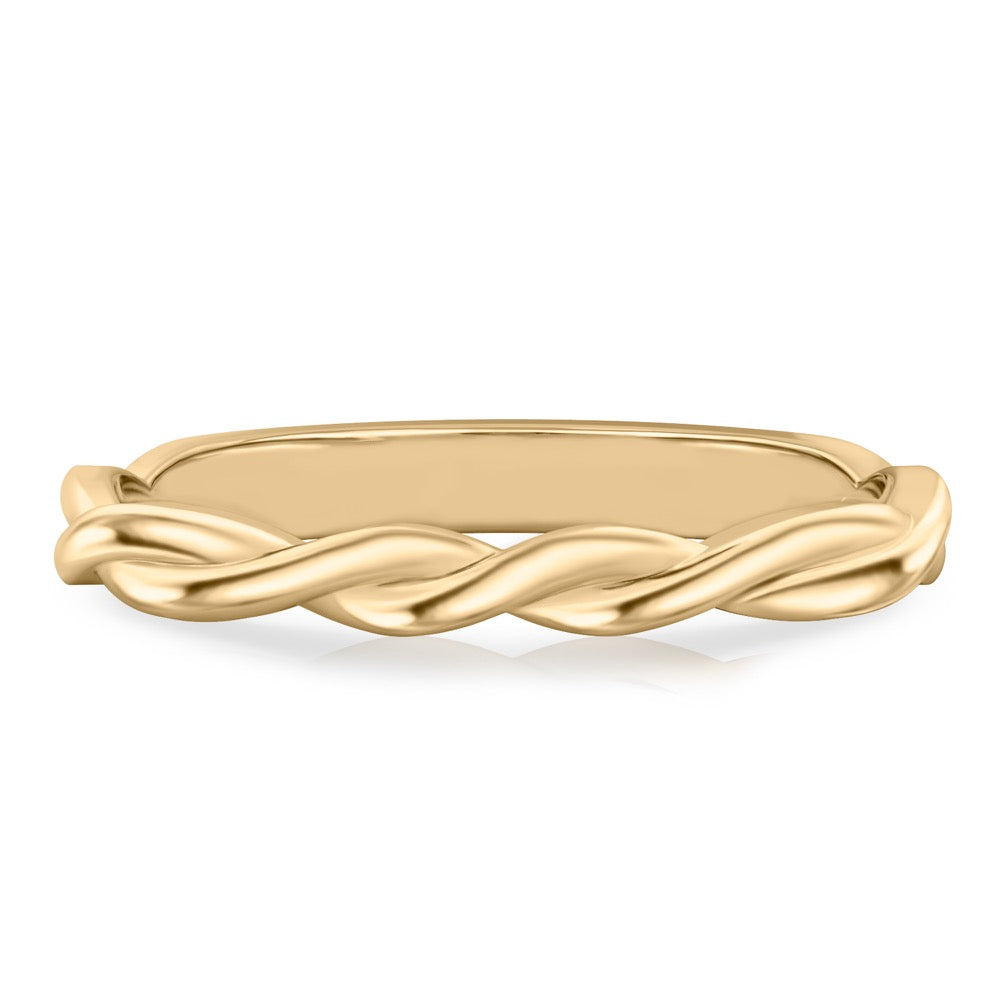 Kyra Band Twisted Wedding Band