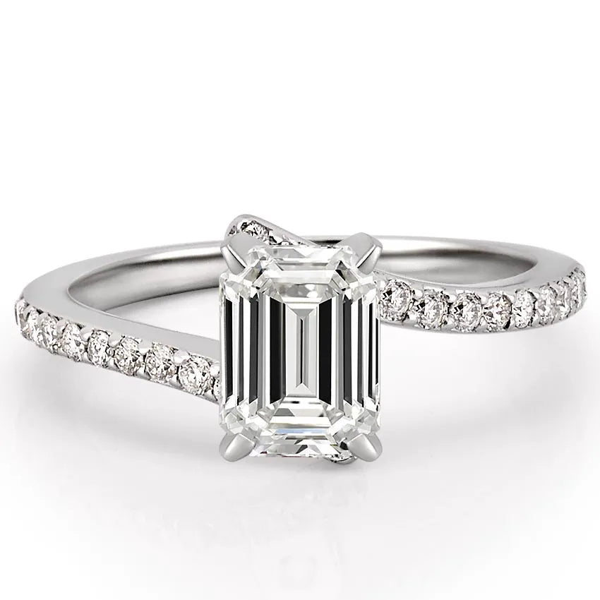 Patronus Unique Ring With Pave Side Stones