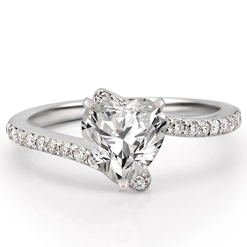 Patronus Unique Ring With Pave Side Stones