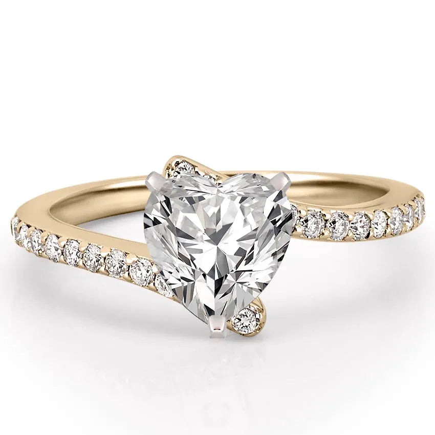 Patronus Unique Ring With Pave Side Stones
