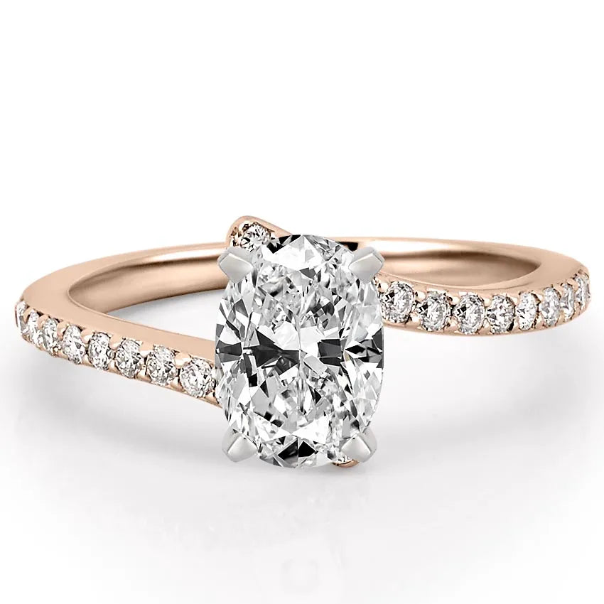 Patronus Unique Ring With Pave Side Stones