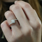 Patronus Unique Ring With Pave Side Stones