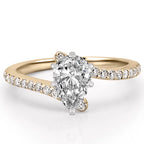 Patronus Unique Ring With Pave Side Stones