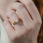 Unity Split Shank Solitaire Engagement Ring