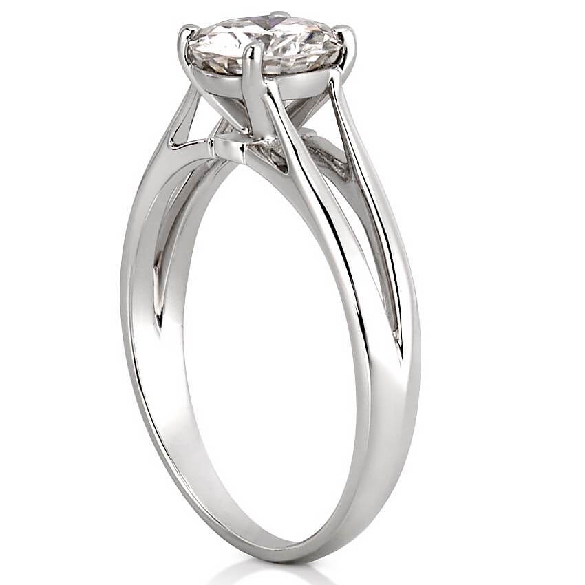 Unity Split Shank Solitaire Engagement Ring