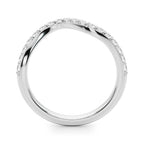 Faye Band Wave Pavé Diamond Band