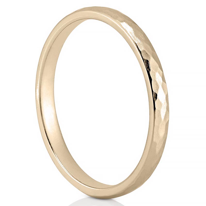 Greta Band Delicate Hammered Wedding Band