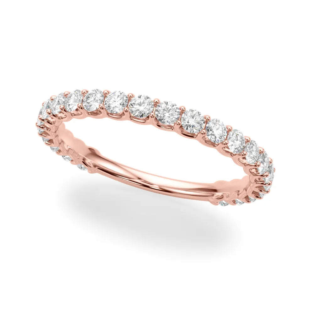 Laurel Band 2mm Wedding Band with Diamonds