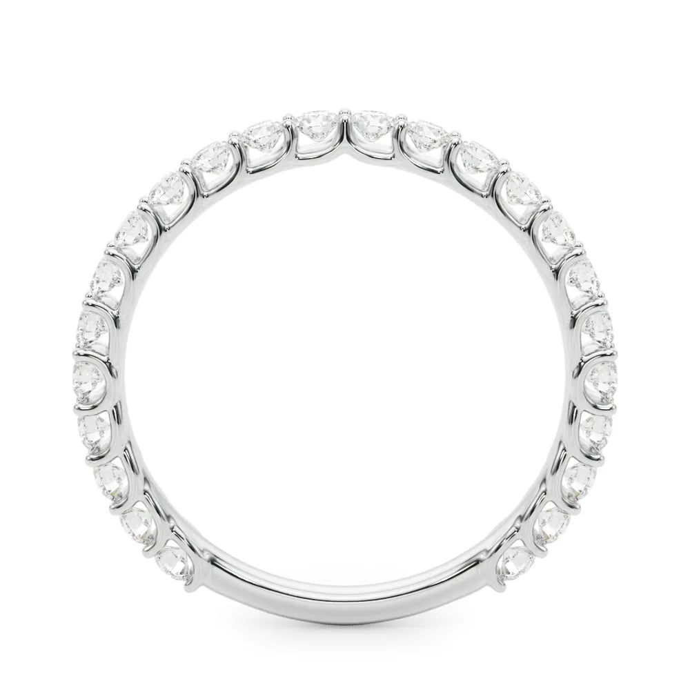 Laurel Band 2mm Wedding Band with Diamonds