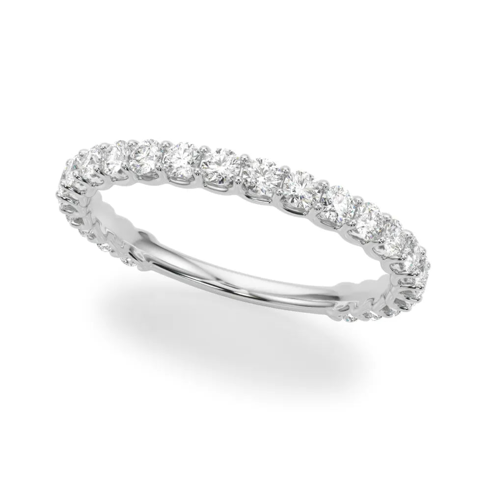 Laurel Band 2mm Wedding Band with Diamonds