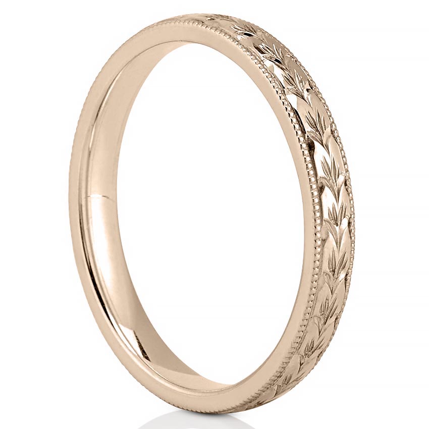 Adelaide Band Hand Engraved Wedding Band