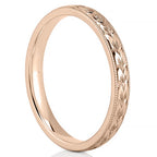 Adelaide Band Hand Engraved Wedding Band