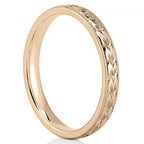 Adelaide Band Hand Engraved Wedding Band