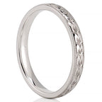 Adelaide Band Hand Engraved Wedding Band