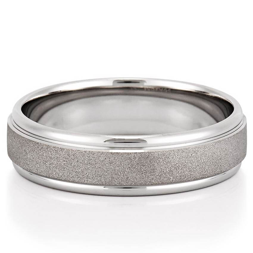 Tesla Wire Brushed Band with High Polish Edges