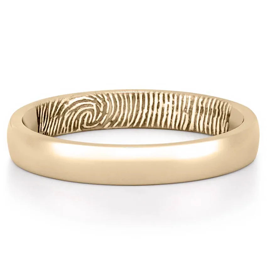 Women’s Inside Fingerprint Wedding Band