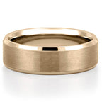 Bevel Beveled Edge Satin Finish Band