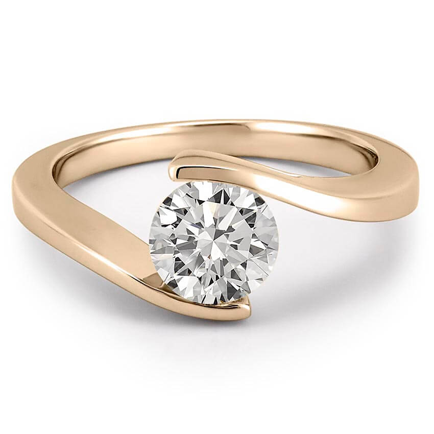Floating Ring Floating Diamond Engagement Ring