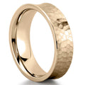 David Hammered Wedding Band