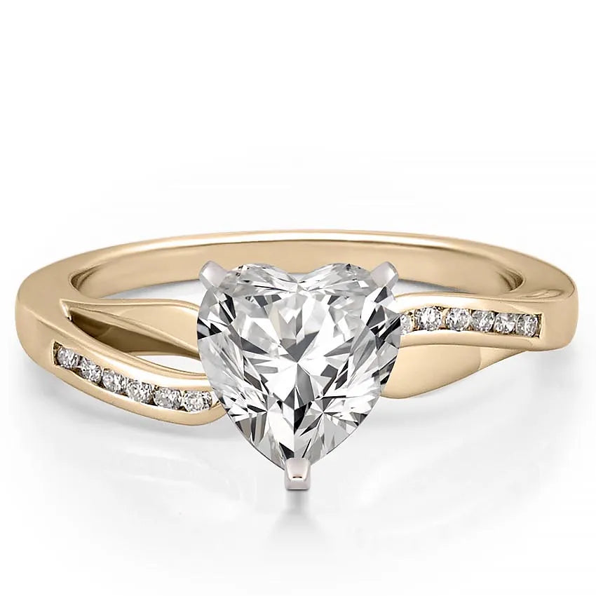 Lily Engagement Ring with a Ribbon Design