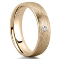 Mandela Men's Comfort Fit Diamond Vintage Band