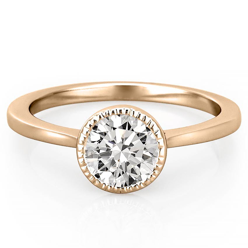 Callan Milgrain Bezel Engagement Ring