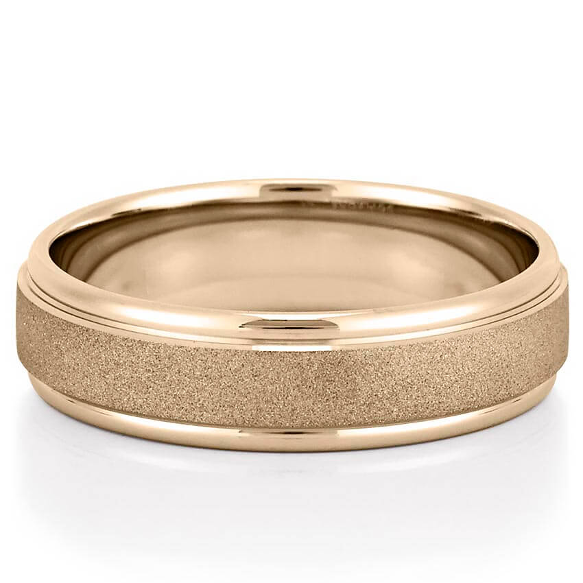 Tesla Wire Brushed Band with High Polish Edges